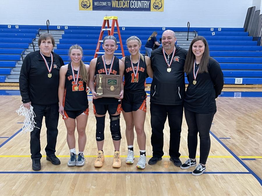 basketball girls and coaches